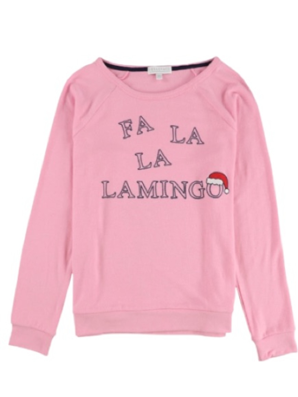 P.J. Salvage Pink 'Fa La La Flamingo' Long-Sleeve Top Brand New with Tags - Picture 2 of 3